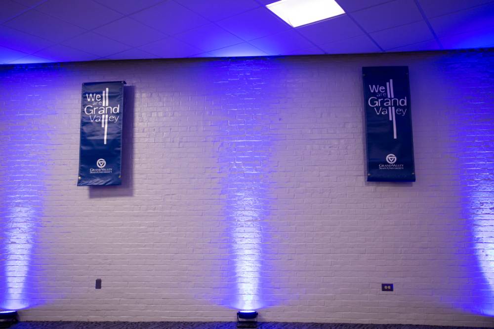 The wall banners at the I am GV reception.